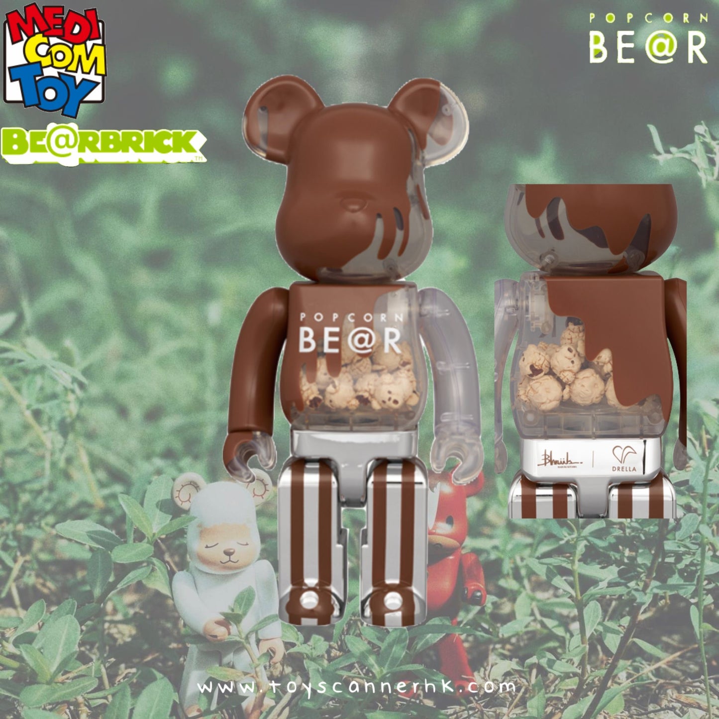 (Pre-order) BE@RBRICK POPCORN BE@R Chocolate Ver. 400%