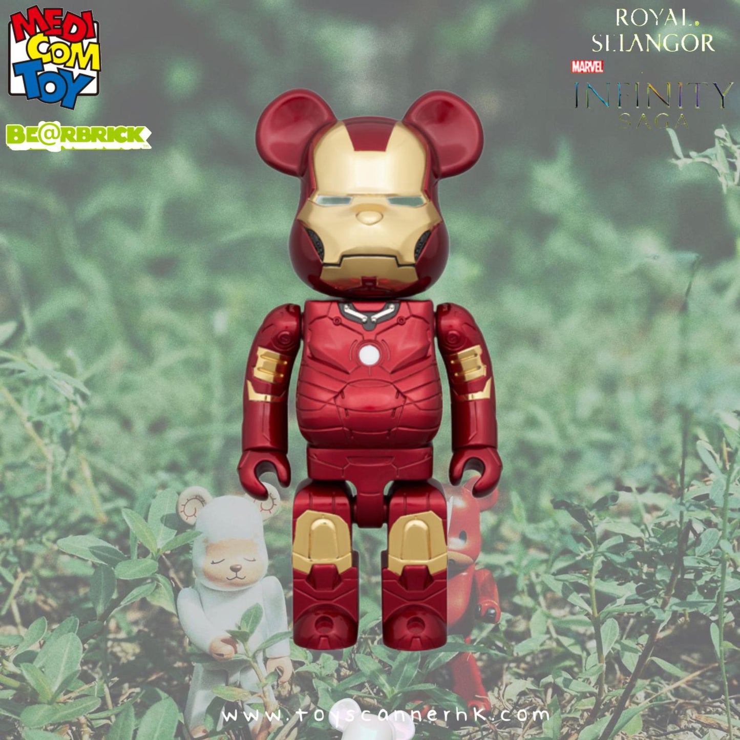 (Pre-order日本店鋪貨,預計9月到貨) BE@RBRICK ROYAL SELANGOR IRON MAN MARK III 400%