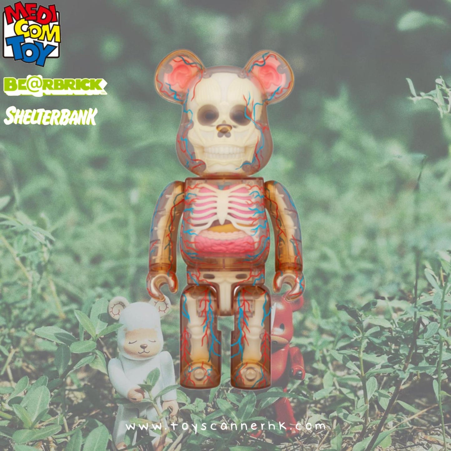 (Pre-order日本店鋪貨,預計9月到貨) BE@RBRICK SHELTERBANK THE HUMAN BEAR 400%