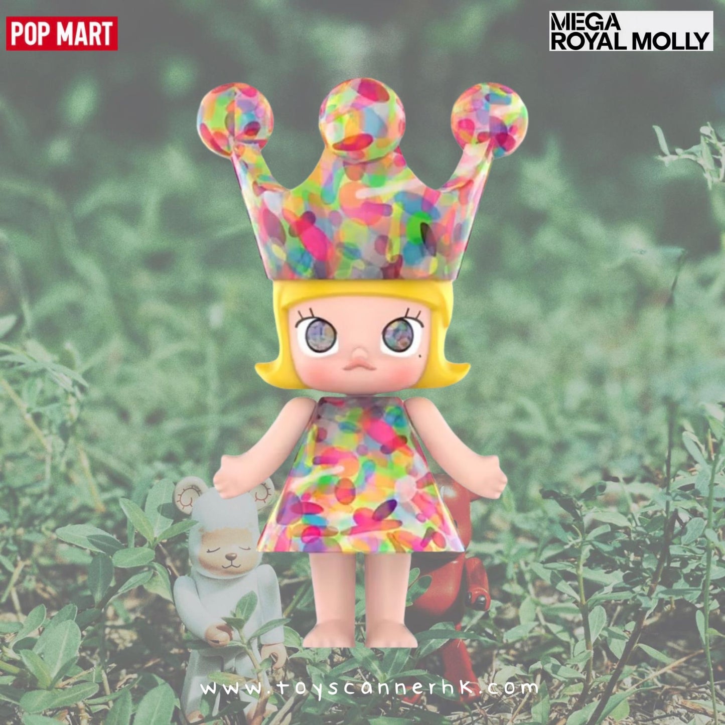 (In-stock) POP MART MEGA ROYAL MOLLY 黃宇興-氣泡 400%