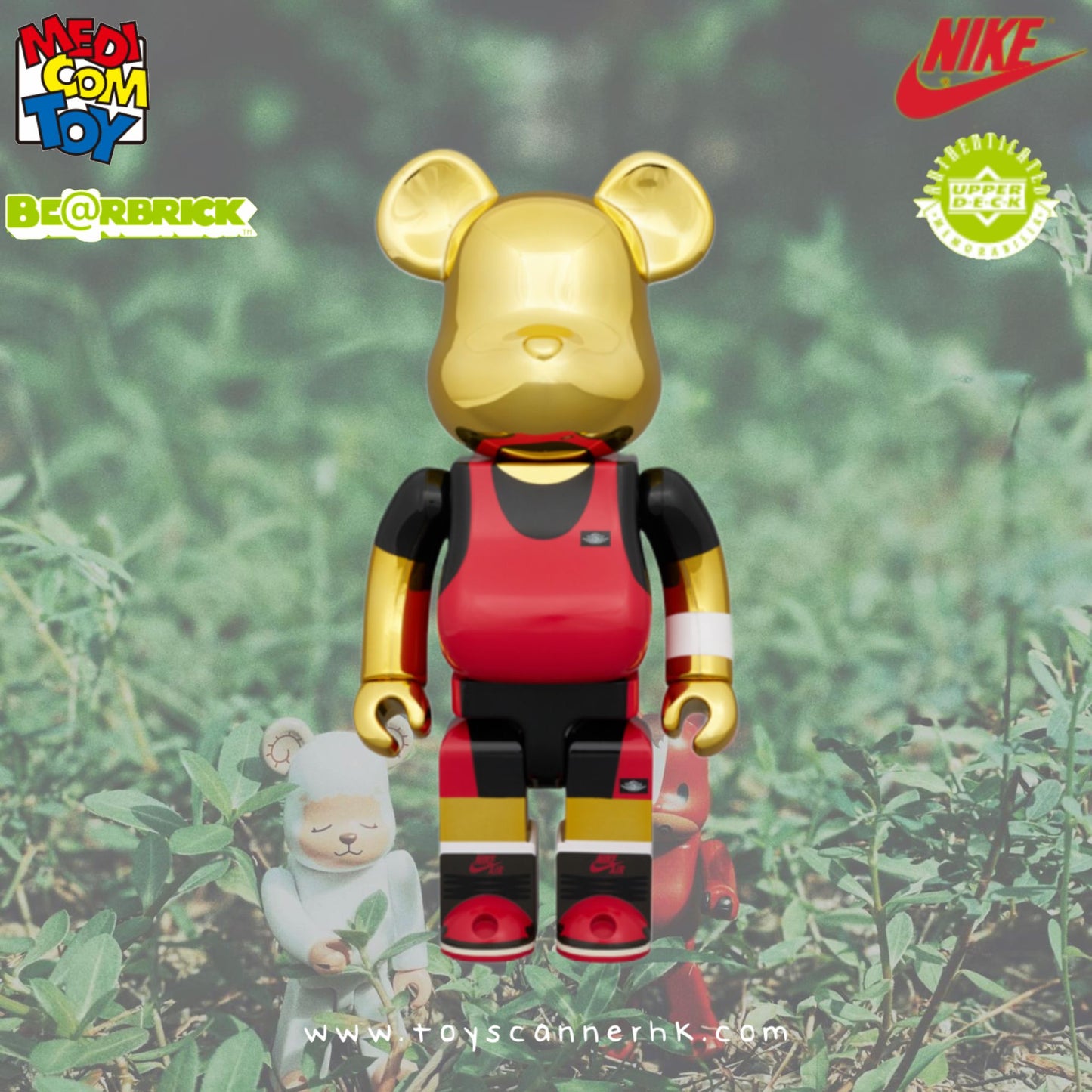 (Pre-order日本店鋪貨,預計9月到貨) BE@RBRICK Michael Jordan 1985 AIR JORDAN (Gold) / BE@RBRICK Michael Jordan 1985 AIR JORDAN “PLAYGROUND“ (Sliver) 100% & 400%