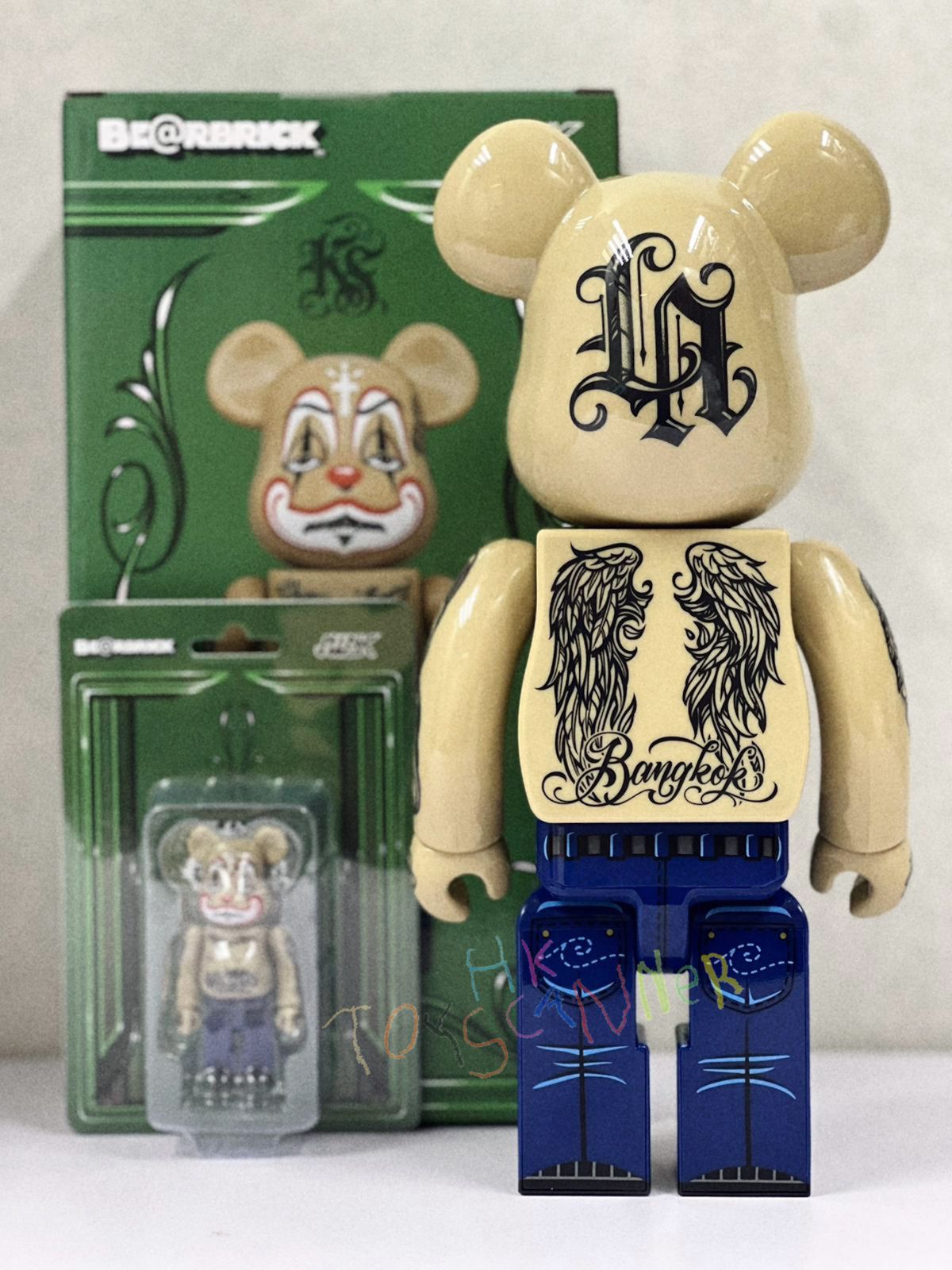 (In-stock) Mister Cartoon x Kong Karoon BE@RBRICK 100% & 400%