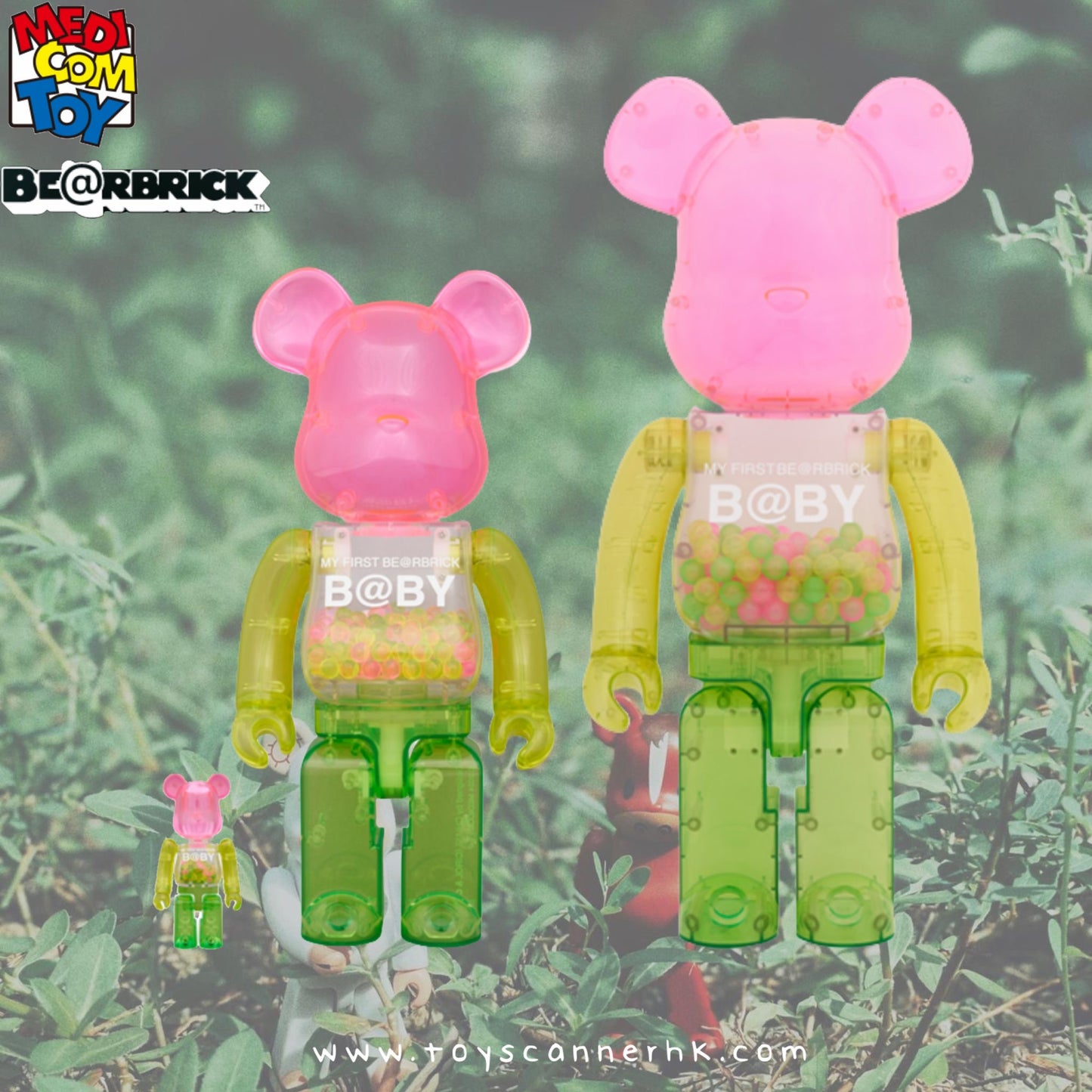 (Pre-order) MY FIRST BE@RBRICK B@BY 1st Color Clear Ver. 100％ & 400％ / 1000％