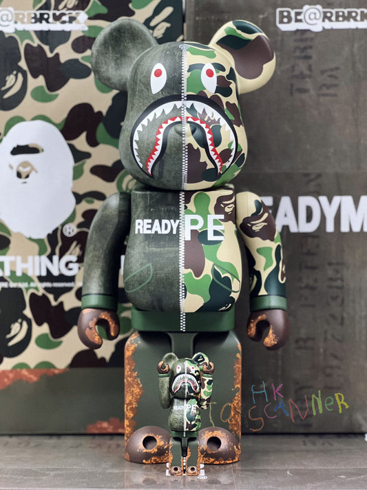 (In-stock) BE@RBRICK READYMADE x A BATHING APE 100%&400%