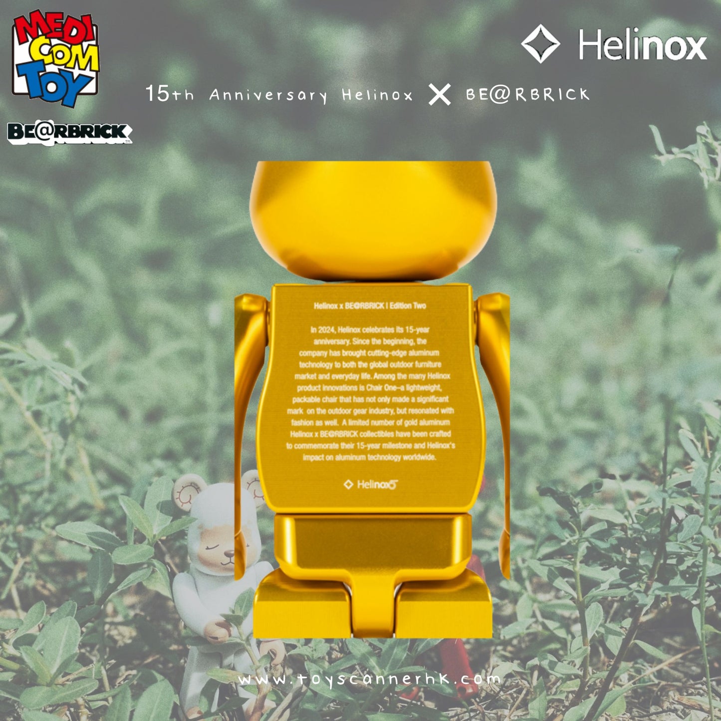 (Pre-order) 15th Anniversary
Helinox × BE@RBRICK 400％