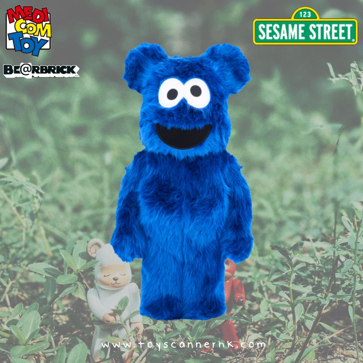 (Pre-order) BE@RBRICK COOKIE MONSTER COSTUME Ver.2.0 400%/ 1000%