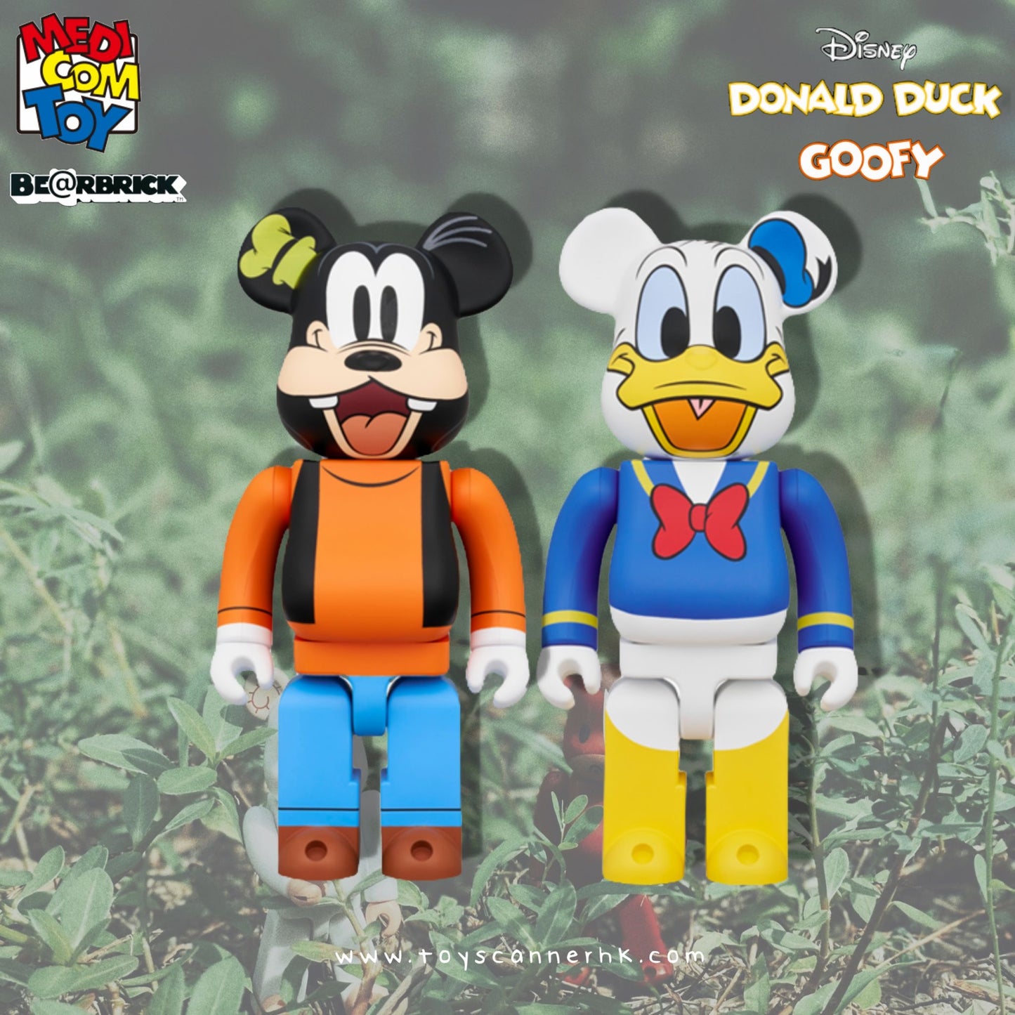 (Pre-order) BE@RBRICK DONALD DUCK / GOOFY 400％