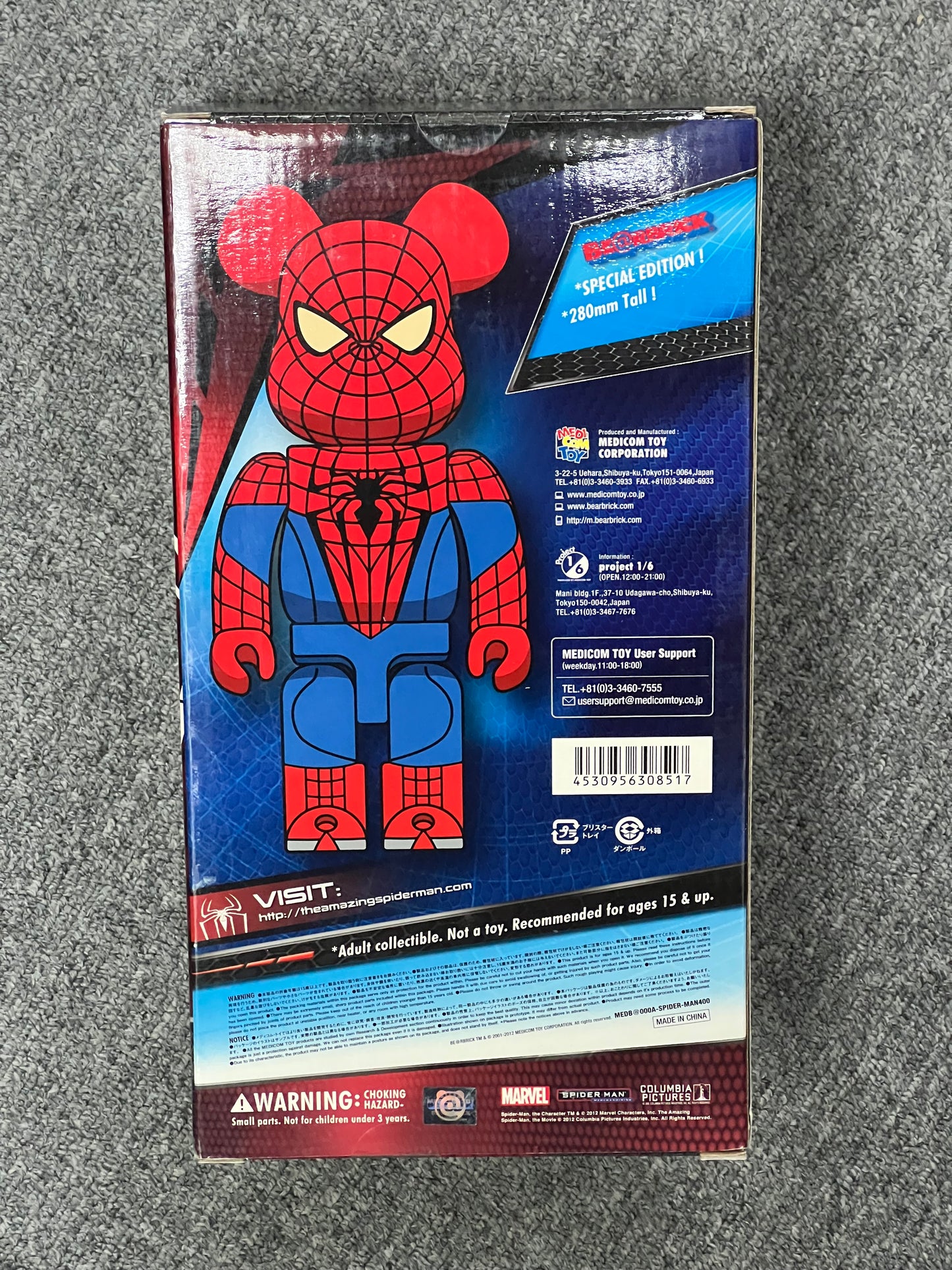 (In-stock) BE@RBRCK THE AMAZING SPIDER-MAN 400%