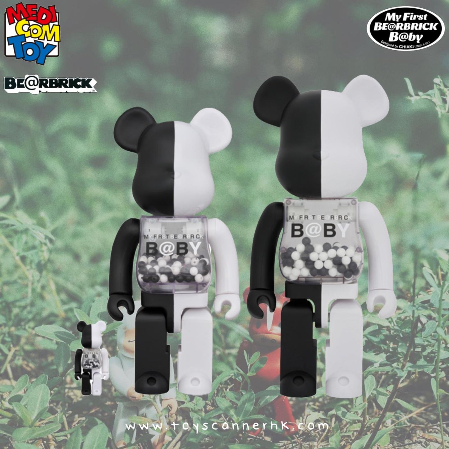 (Pre-order) MY FIRST BE@RBRICK BLACK & WHITE Ver. 100% &400% /1000%