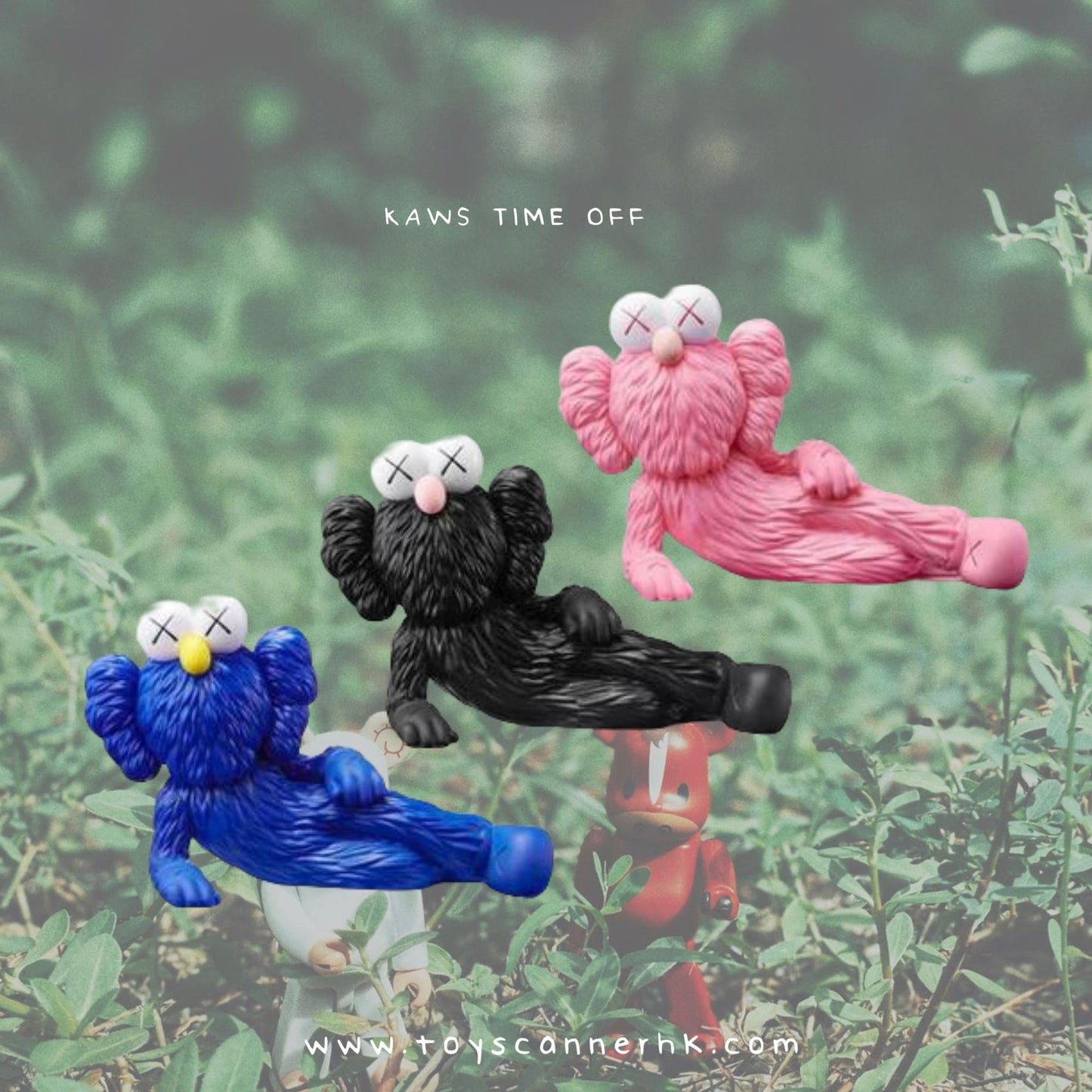 (Pre-order) KAWS TIME OFF Vinyl
(BLUE/PINK/BLACK) Set of 3