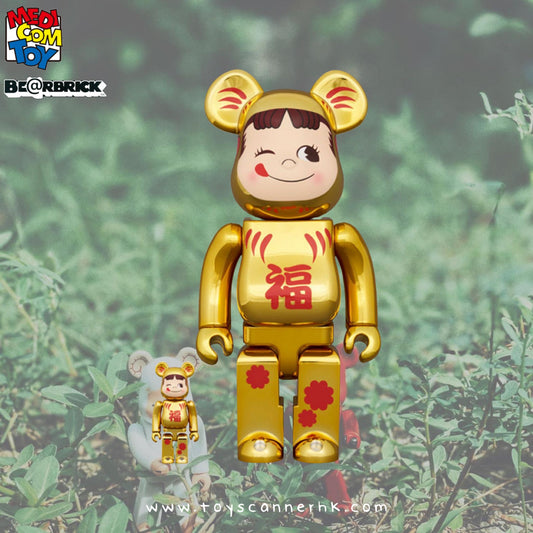 (Pre-order) BE@RBRICK 
達磨 ペコちゃん 金メッキ 100％ & 400％