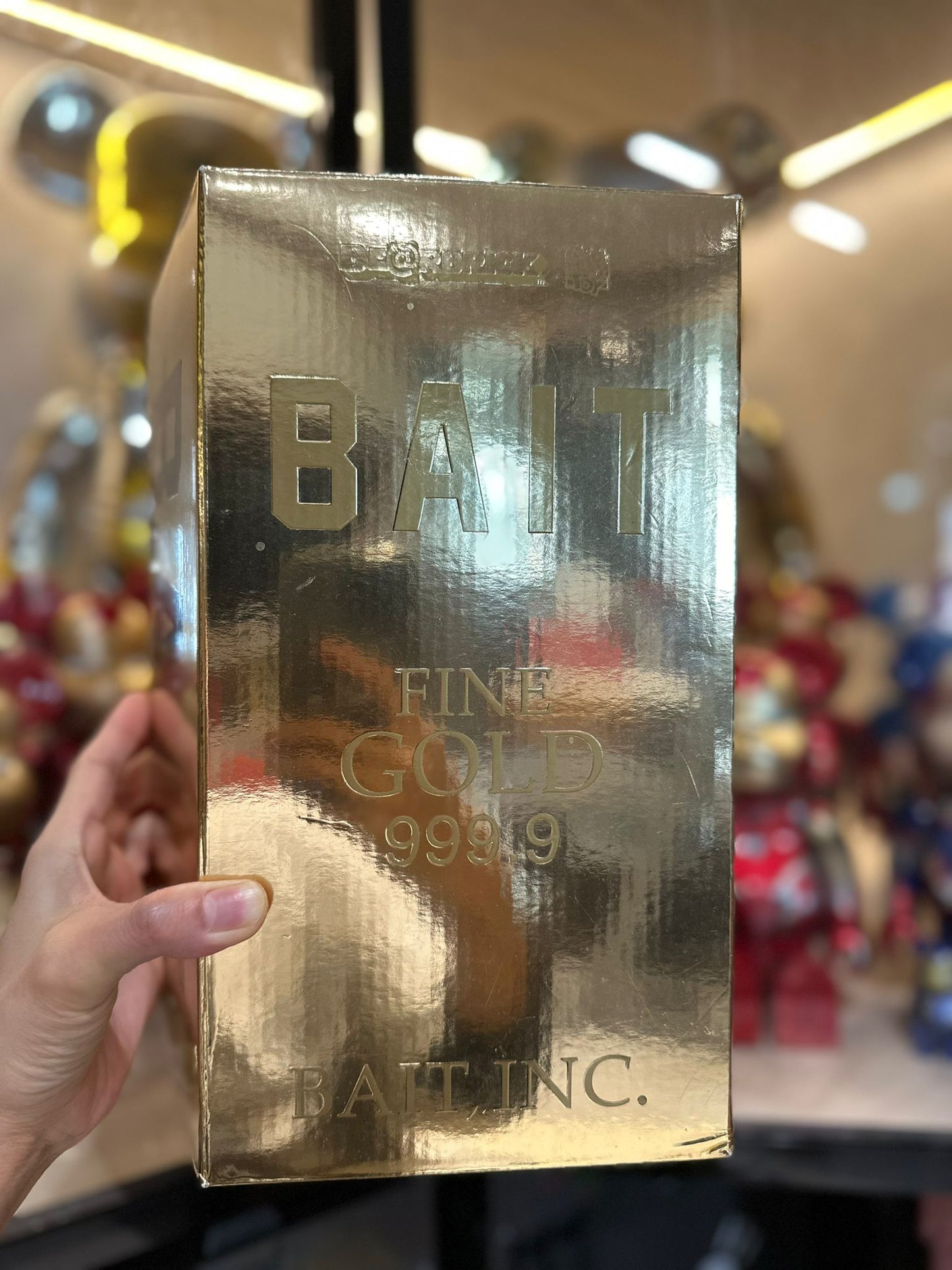 (In-stock) BE@RBRICK BAIT 999.9 GOLD BAR 400%