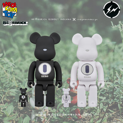 (Pre-order) MEDICOM TOY EXHIBITION '24 ROBERT INDIANA × fragmentdesign 100％ & 400％BLACK / WHITE