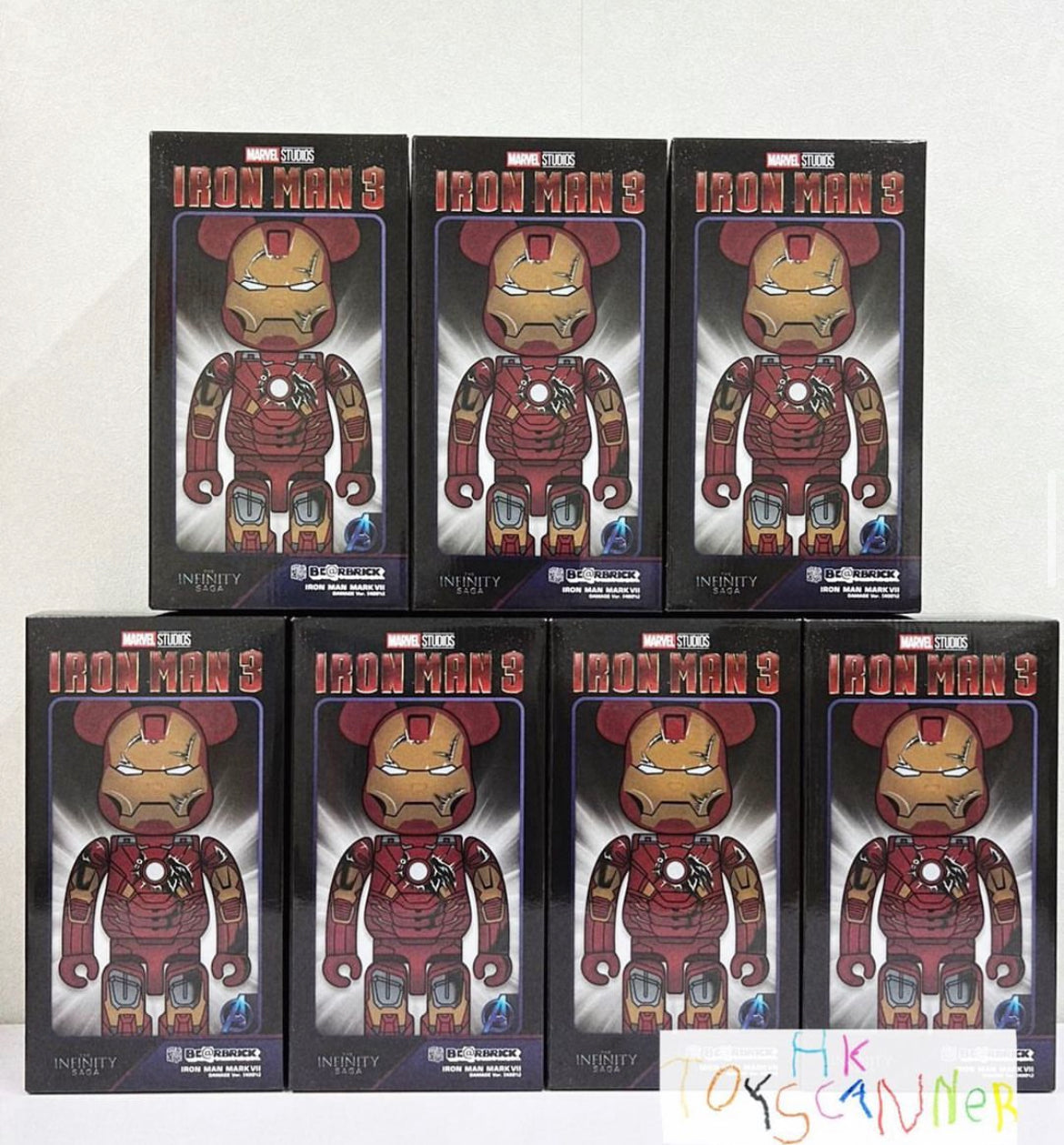 (In-stock) BE@RBRICK IRON MAN MARK VII DAMAGE Ver. 400％